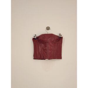 Leather Tube Top